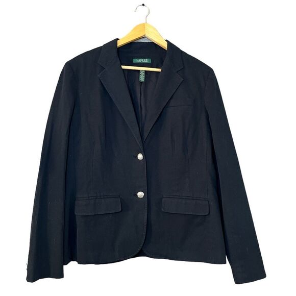Lauren Ralph Lauren Jackets & Blazers - Lauren Ralph Lauren Women’s 2 Button Blazer Size 16 In Black